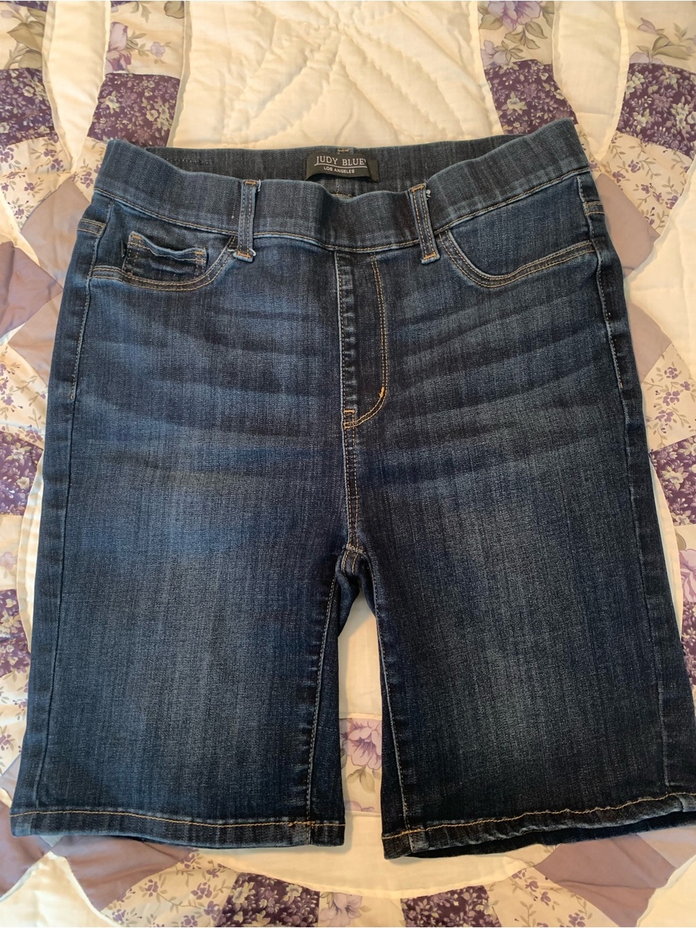 Judy Blue Women's Pull-on Denim Bermuda Shorts